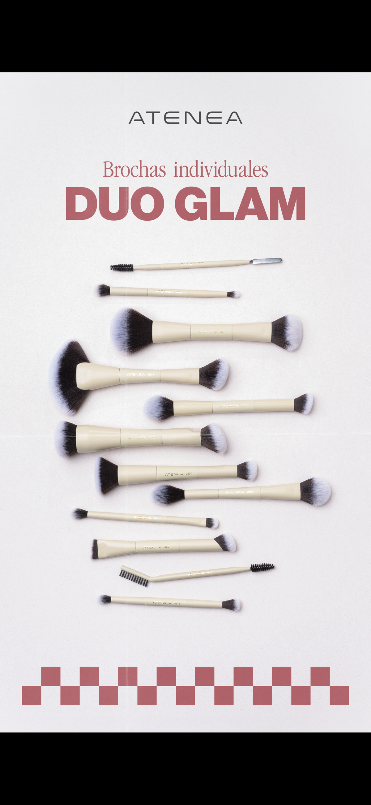 BROCHA DUO GLAM DIFUMINADORAS DE CORTE REDONDO Y TIPO LÁPIZ