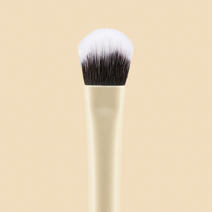 BROCHA DUO GLAM PLANA CREMA Y DIFUMINADORA