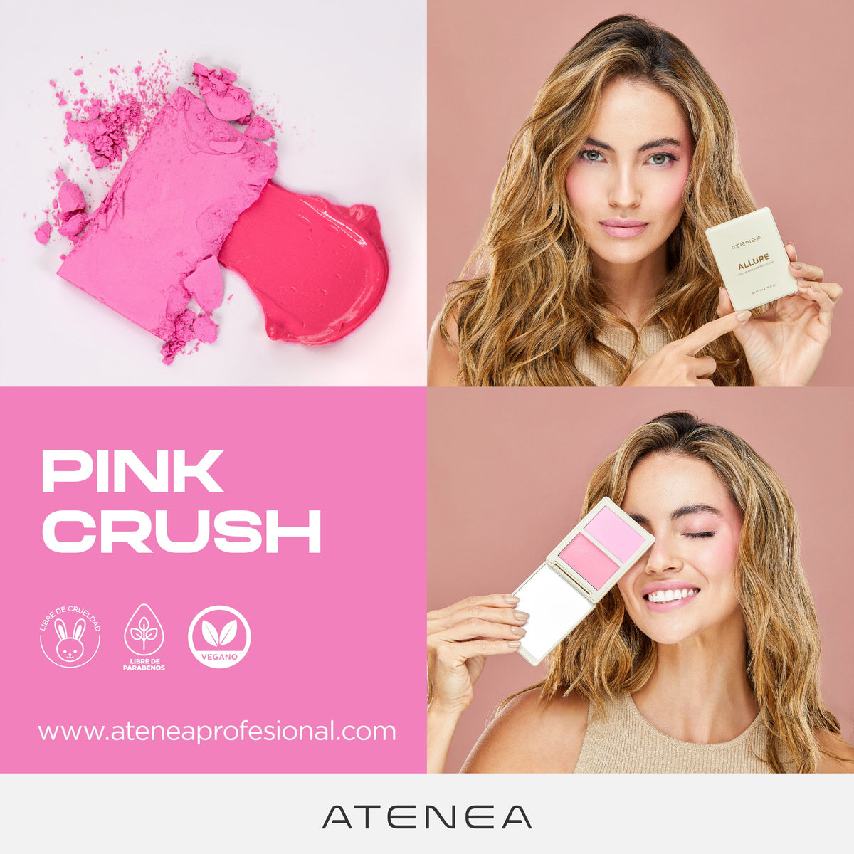 RUBOR EN DÚO ALLURE CREMA Y POLVO COMPACTO